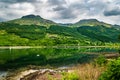 Summer view of loch Long in Scottish Highlands. Arrochar, Scotland. Royalty Free Stock Photo