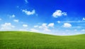 Green Hills Blue Clear Sky Landscape Concept Royalty Free Stock Photo