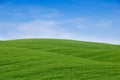 Green hills and blue sky Royalty Free Stock Photo