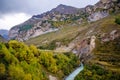 Green hills in the Chegem gorge