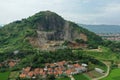 Expose rocks at hills of south Bandung Indonesia