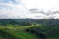 Green hills on the forgotten world highway, New Zealand Royalty Free Stock Photo