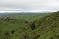 Green hills of the forgotten world highway, New Zealand Royalty Free Stock Photo