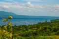 Green hills, mountain, water. Philippines Royalty Free Stock Photo