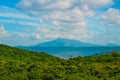 Green hills, mountain, water. Philippines Royalty Free Stock Photo