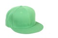 Green hip-hop rap cap Royalty Free Stock Photo