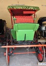 Green hoarse cart