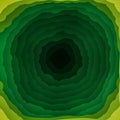 Green Hole in Multi-layer Background