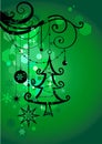 Green holiday background