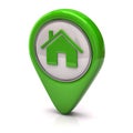 Green home icon