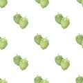 Green hops. Plant for brewing beer. The main component of beer. Pub pattern icon in cartoon style vector symbol stock Royalty Free Stock Photo