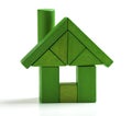 Green house, energy efficiency home save heat and ecology Toy Royalty Free Stock Photo