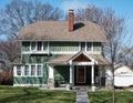 Green House with Hip Roof