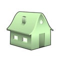 Green house icon Royalty Free Stock Photo