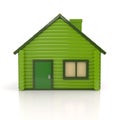 Green house icon 3d illustration Royalty Free Stock Photo