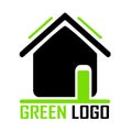 Green house logo Royalty Free Stock Photo