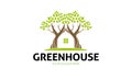 Green House Logo Royalty Free Stock Photo