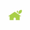 Green House Logo Template. Home Organic