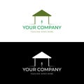 Green House Logo Vector, Protect The Earth Icon Royalty Free Stock Photo