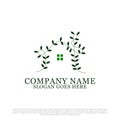 Green House real estate logo design inspiration, best for business and company logo Royalty Free Stock Photo