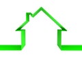 Green house symbol