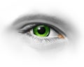 Green Human Eye