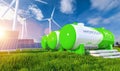 Green Hydrogen energy production pipeline - green hydr Royalty Free Stock Photo