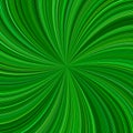 Green hypnotic abstract swirl background from striped rays Royalty Free Stock Photo
