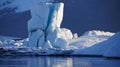 Green ice at Jokulsarlon glacier lake