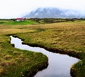 Green Iceland landscape Snaefellsnes Royalty Free Stock Photo