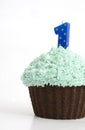 Green Icing Cupcake Royalty Free Stock Photo