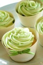 Green Icing Cupcakes