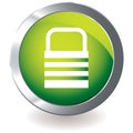Green icon lock Royalty Free Stock Photo