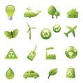 Green Icons Royalty Free Stock Photo