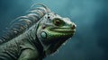 Realistic Iguana Photography: Surrealistic Elements In 8k Resolution