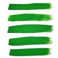 Green ink brush strokes