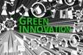 GREEN INNOVATION concept blurred background