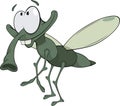 Green insect cartoon Royalty Free Stock Photo