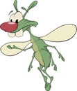 Green insect cartoon Royalty Free Stock Photo