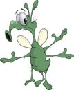 Green insect cartoon Royalty Free Stock Photo