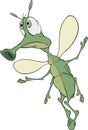 Green insect cartoon Royalty Free Stock Photo