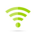 Green internet connection vector icon