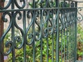 Green Iron Fence