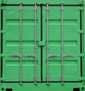 Green iron freight container background