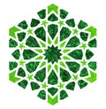 Green islamic decor element.