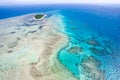 Green Island from above Royalty Free Stock Photo