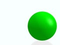 Green isolated sphere Royalty Free Stock Photo