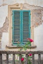 Italian window and balcony railing