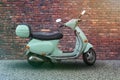 Green italien scooter
