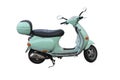 Green italien scooter